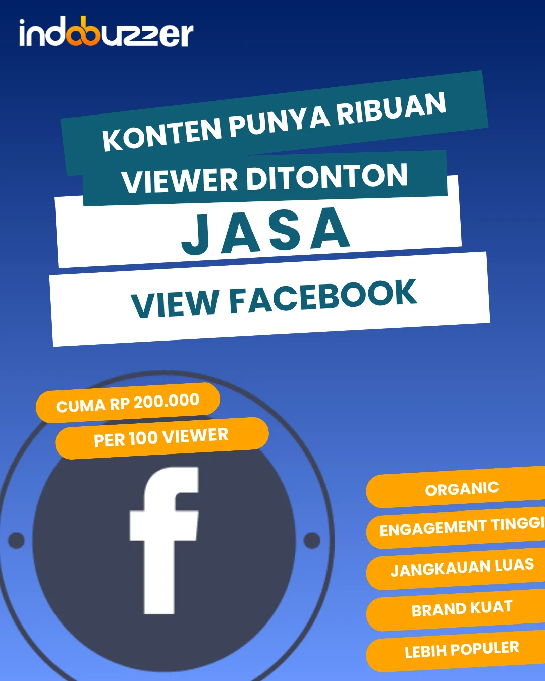 Konten Punya Ribuan Viewer Ditonton Jasa View Facebook Buzzer