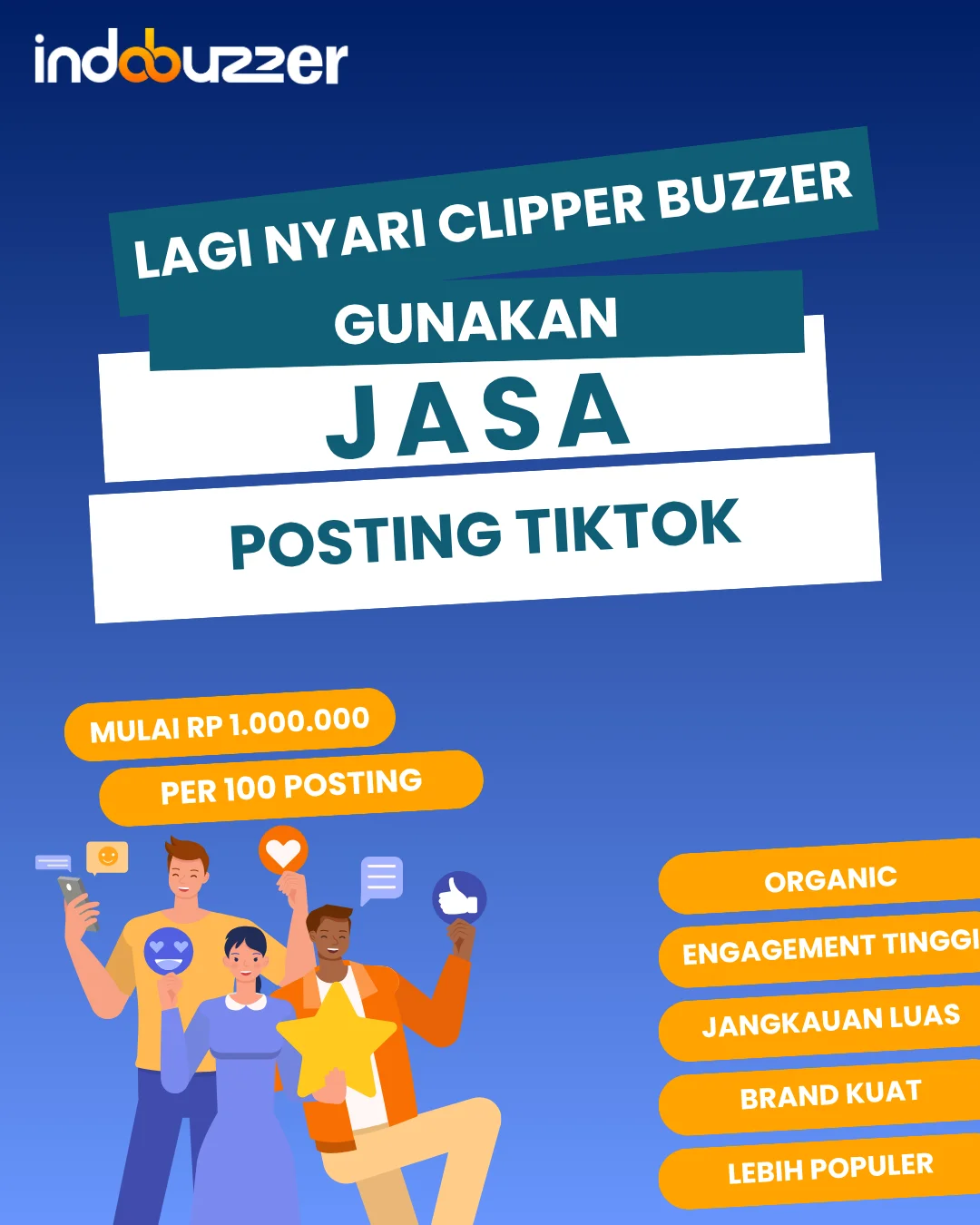 Lagi Nyari Clipper Buzzer? Ada Di Jasa Posting Konten Tiktok