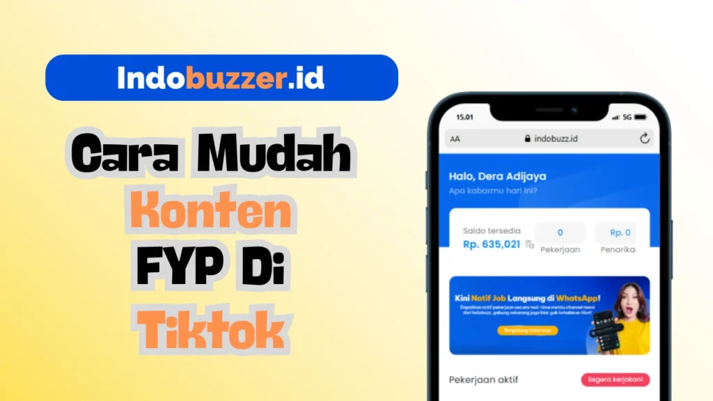 cara mudah konten fyp tiktok